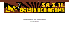 Desktop Screenshot of live-nacht-heilbronn.de